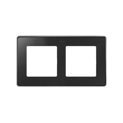 Comprar MARCO 2 ELEM. GRAFITO base cromo Simon ref. 8201620-241 al mejor precio | Cadenza Elecric