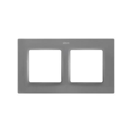 Comprar MARCO 2 ELEM. GRIS Simon ref. 8200627-092 al mejor precio | Cadenza Elecric