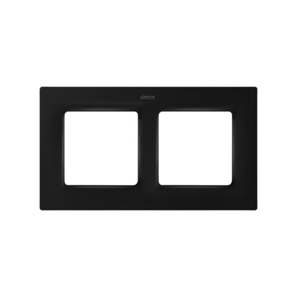 Comprar MARCO 2 ELEM. NEGRO MATE   Simon ref. 8200627-098 al mejor precio | Cadenza Elecric