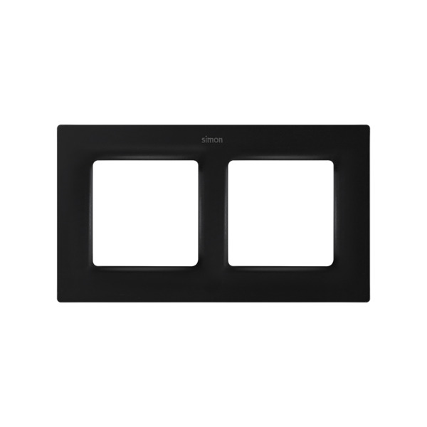 MARCO 2 ELEM. NEGRO MATE   Simon ref. 8200627-098