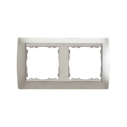 Comprar MARCO 2 ELEM.ALUMINO MATE /ZOC.ALUMINIO Simon ref. 82924-33 al mejor precio | Cadenza Elecric