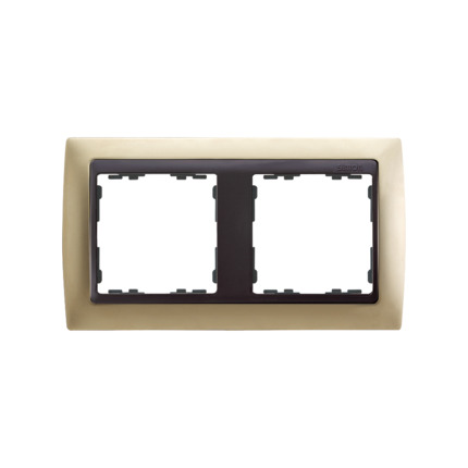 Comprar MARCO 2 ELEMEN.CAVA MATE /ZOCALO GRAFITO Simon ref. 82824-34 al mejor precio | Cadenza Elecric