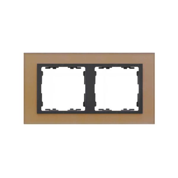 MARCO 2 ELEMENTOS NATURE CRISTAL COBRE Simon ref. 82827-34