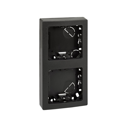 Comprar MARCO 2 ELEMENTOS VERTICAL GRAFITO Simon ref. 73621-62 al mejor precio | Cadenza Elecric