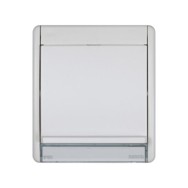 MARCO CON TAPA ARTICULADA BLANCO AQUA Simon ref. 4400092-030