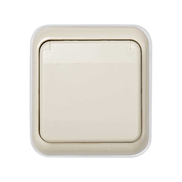 MARCO CON TAPA ARTICULADA ESTANCO EMPOTRAR  Simon ref. 44519-38