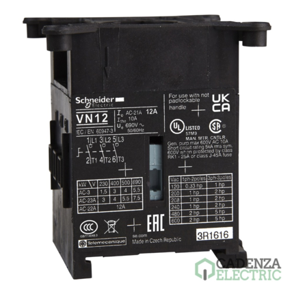 Compra Mini desconector de conmutador para base Vario - 3P - 12 A ref. VN12 Schneider Electric al mejor precio | Cadenza Electric