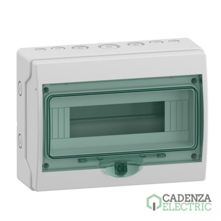 Compra Mini Kaedra - Caja estanca - superficie - 1 fila - 12 mód. - IP65 ref. 13979 Schneider Electric al mejor precio | Cadenza Electric