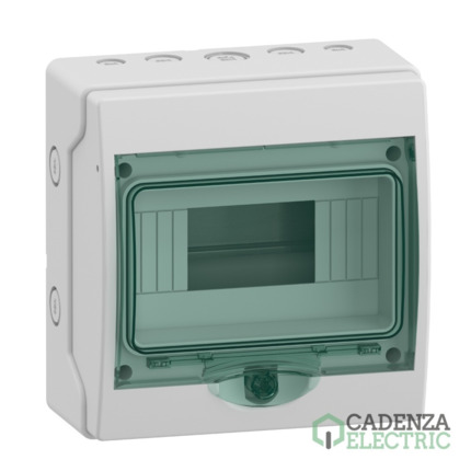 Compra Mini Kaedra - Caja estanca - superficie - 1 fila - 8 mód. - IP65 ref. 13978 Schneider Electric al mejor precio | Cadenza Electric