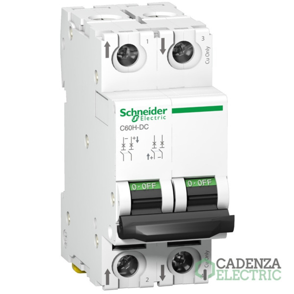miniature circuit breaker - C60H - 2 poles - 16 A - C curve ref. A9N61531 Schneider Electric