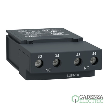 Compra módulo de contactos auxiliares LUF - 2 NA para TeSys U ref. LUFN20 Schneider Electric al mejor precio | Cadenza Electric