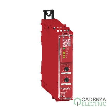 Compra Módulo de seguridad Harmony XPSU categoría 4 24 V CA/CC con terminales de tornillo ref. XPSUAF13AP Schneider Electric al mejor precio | Cadenza Electric