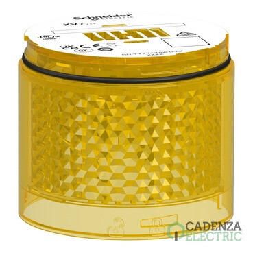 Compra Módulo luminoso Harmony XVB7, Ø70 mm, LED amarillo, luz fija ref. XVB7C28 Schneider Electric al mejor precio | Cadenza Electric