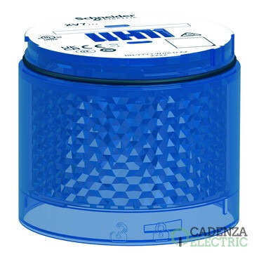 Compra Módulo luminoso Harmony XVB7, Ø70 mm, LED azul, luz fija ref. XVB7C26 Schneider Electric al mejor precio | Cadenza Electric