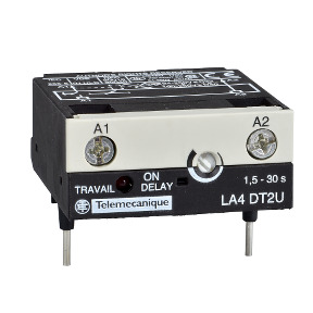 Módulo temporizador electrónico - tipo de retraso - 1,5..30 s - 24..250 V CD/CA ref. LA4DT2U Schneider Electric [PLAZO 8-15 DIAS