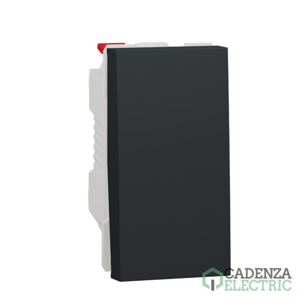 New Unica Interruptor 1 mod Antracita ref. NU310154 Schneider Electric