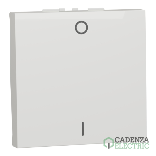 New Unica Interruptor bipolar 16A 2 mod Polar ref. NU326218 Schneider Electric