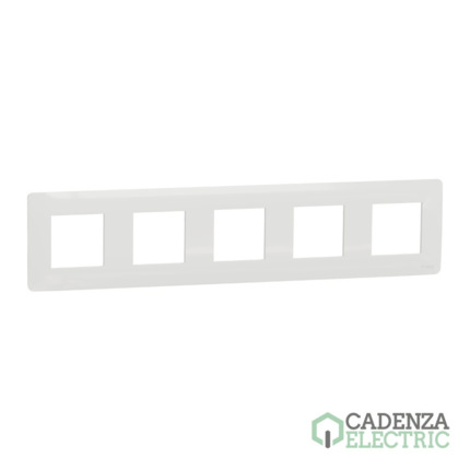 Compra New Unica Marco 5 elem. Studio Polar ref. NU201018 Schneider Electric al mejor precio | Cadenza Electric