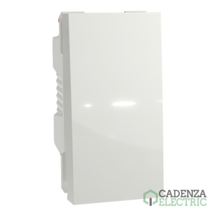 Compra New Unica Pulsador 1 mod Polar ref. NU310618 Schneider Electric al mejor precio | Cadenza Electric
