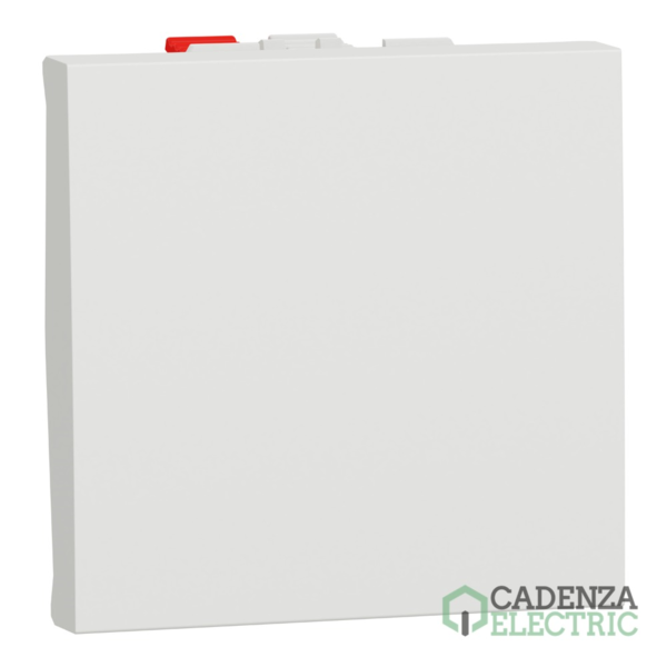 New Unica Pulsador 2 mod Blanco Polar ref. NU320618 Schneider Electric