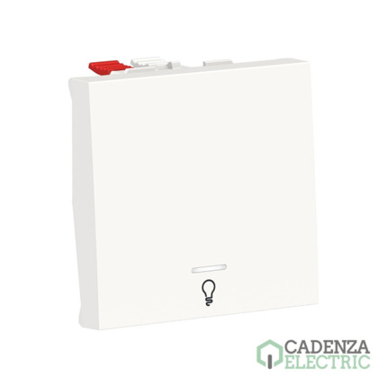 Compra New Unica Pulsador 2 mod Luz LED localiz Polar ref. NU320618LN Schneider Electric al mejor precio | Cadenza Electric
