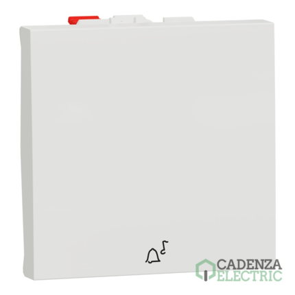Compra New Unica Pulsador 2 mod simbolo Timbre Blanco Polar ref. NU320618C Schneider Electric al mejor precio | Cadenza Electric