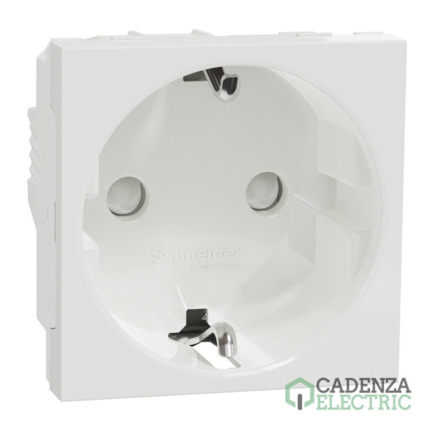 Compra New Unica Schuko Blanco Polar ref. NU303718 Schneider Electric al mejor precio | Cadenza Electric