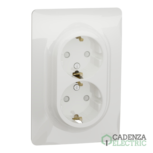 New Unica Schuko doble Polar ref. NU206718 Schneider Electric