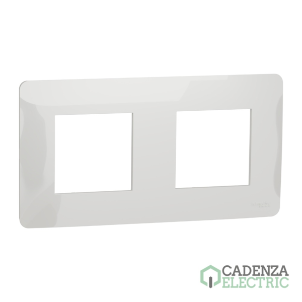 New Unica Studio - Marco 2 elementos - Blanco Polar ref. NU200418 Schneider Electric
