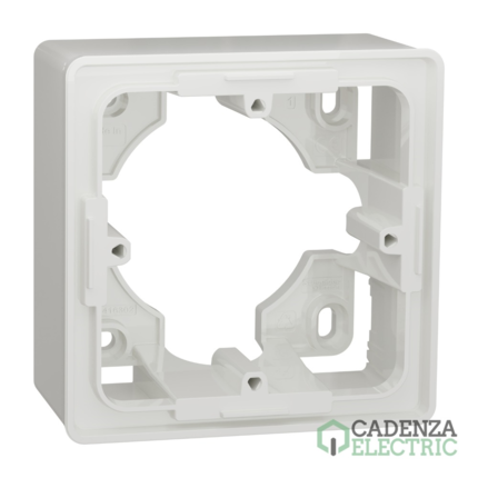 Compra New Unica Studio - Zócalo 1 elemento - Blanco Polar ref. NU800218 Schneider Electric al mejor precio | Cadenza Electric
