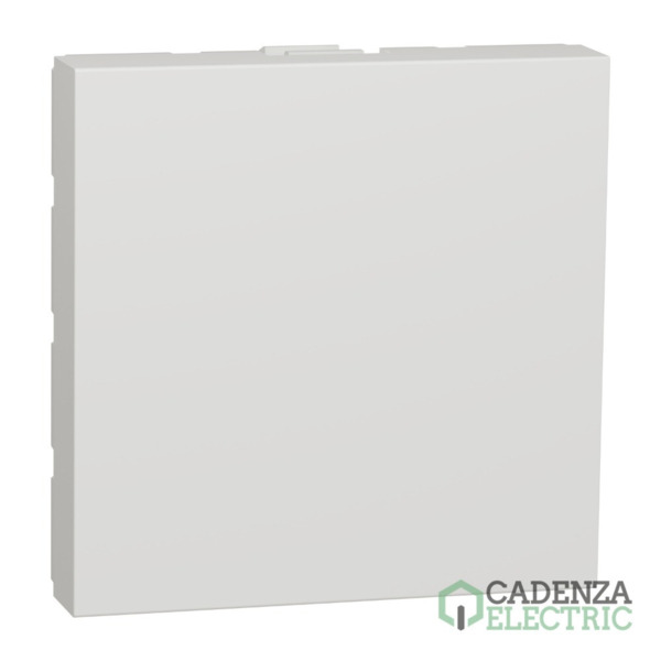 New Unica Tapa ciega 2 mod. Blanco Polar ref. NU986618 Schneider Electric