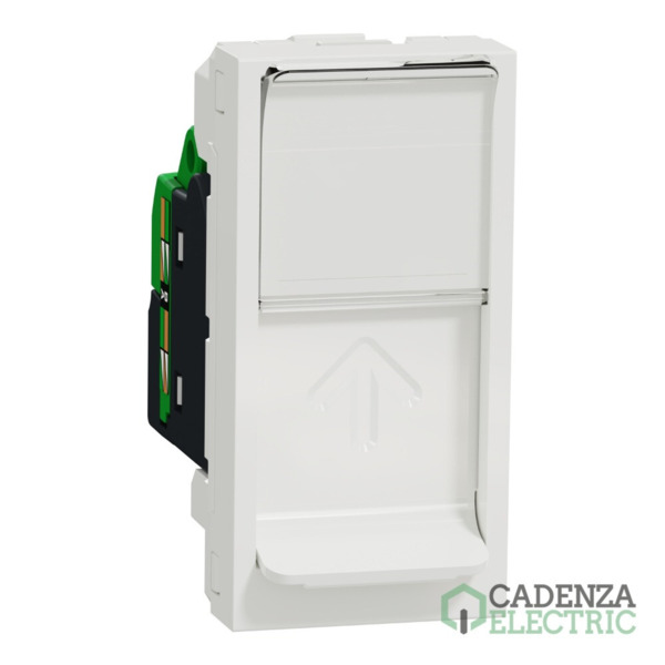 New Unica Toma RJ45 cat.6 UTP 1 mod. Polar ref. NU341418 Schneider Electric