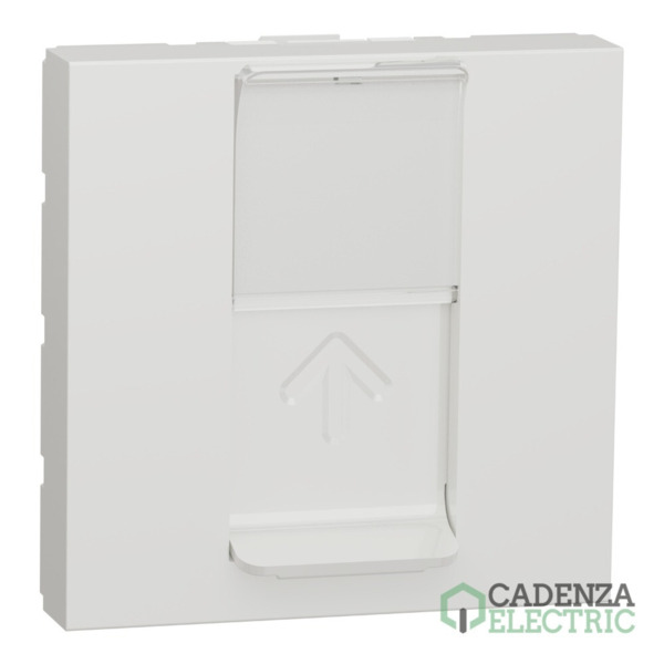 New Unica Toma RJ45 cat.6 UTP 2 modulos Blanco Polar ref. NU341518 Schneider Electric
