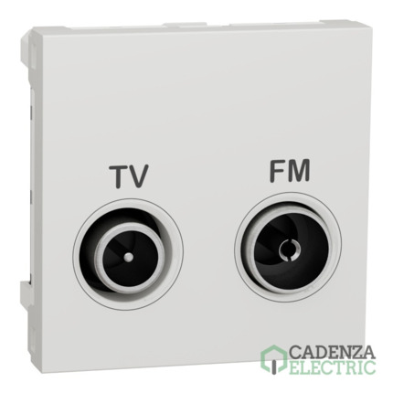 Compra New Unica Toma TV-FM Derivacion unica Polar ref. NU345118 Schneider Electric al mejor precio | Cadenza Electric