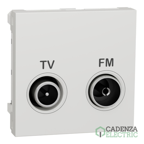 New Unica Toma TV-FM Derivacion unica Polar ref. NU345118 Schneider Electric