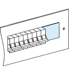 Obturadores fraccionables para aparamenta modular - longitud 90 mm ref. 3221 Schneider Electric [PLAZO 3-6 SEMANAS]