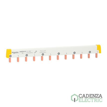 Compra Peine de conexión eléctrico bipolar Acti9 ref. A9XPH212 Schneider Electric al mejor precio | Cadenza Electric