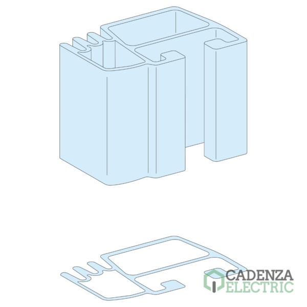 Perfil vertical para juego de barras Linergy LGYE, calibre 630A ref. LVS04502 Schneider Electric
