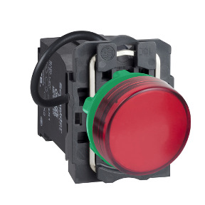 piloto luminoso Ø22 - rojo - LED integrado - 400 V ref. XB5AV5B4 Schneider Electric [PLAZO 3-6 SEMANAS]