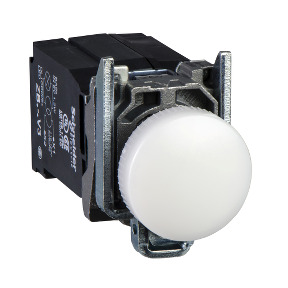 Piloto luminoso blanco ø22 - lente plana con led integrado 400v ref. XB4BV5B1 Schneider Electric [PLAZO 3-6 SEMANAS]