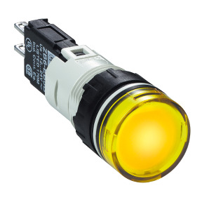 Piloto luminoso circular amarillo ø 16 - led integrado - 24 V - conector ref. XB6AV5BB Schneider Electric [PLAZO 3-6 SEMANAS]