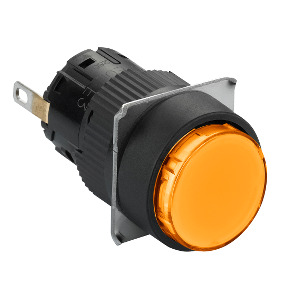 piloto luminoso circular naranja Ø16 - LED integrado - 24 V - conector ref. XB6EAV8BP Schneider Electric [PLAZO 8-15 DIAS]