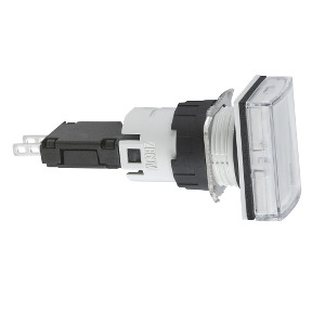 Piloto luminoso rectangular blanco ø 16 - led integrado - 24 V - conector ref. XB6DV1BB Schneider Electric [PLAZO 3-6 SEMANAS]