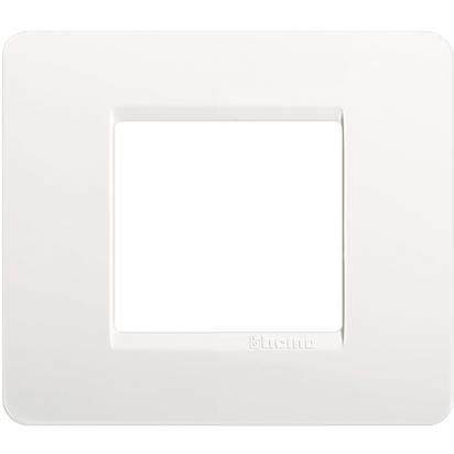 Comprar PLACA 2 MODULOS BLANCA ref. AM4802BN al mejor precio | Cadenza Electric