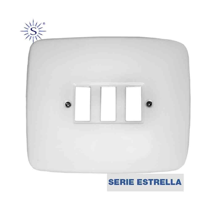 comprar PLACA 3 ELEMENTOS GRANDE SERIE ESTRELLA  precio 1,87 €