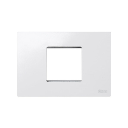Comprar PLACA AMERICANA BLANCA 2 MÓD. ESTRECH Simon ref. 2700612-030 al mejor precio | Cadenza Elecric