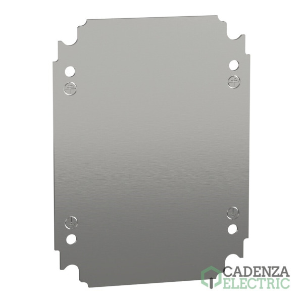 Placa de montaje ciega H250xW200mm de acero galvanizado ref. NSYMM2520 Schneider Electric