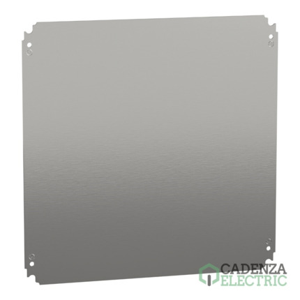 Compra Placa de montaje ciega H500xW500mm de acero galvanizado ref. NSYMM55 Schneider Electric al mejor precio | Cadenza Electric