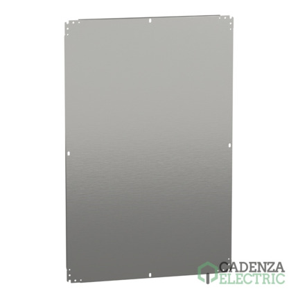Compra Placa de montaje metálica plana Alt1200xAnch800mm de acero galvanizado ref. NSYMM128 Schneider Electric al mejor precio | Cadenza Electric