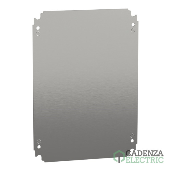 Placa de montaje metálica plana Alt400xAnch300mm de acero galvanizado ref. NSYMM43 Schneider Electric